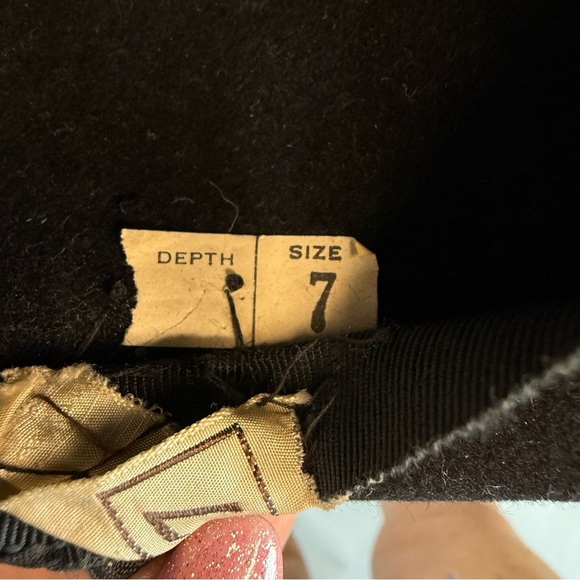 Vintage Dobbs Elfin Black‎ Bowler Hat main image 5